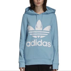 Adidas Originals Women’s blue Trefoil Hoodie
